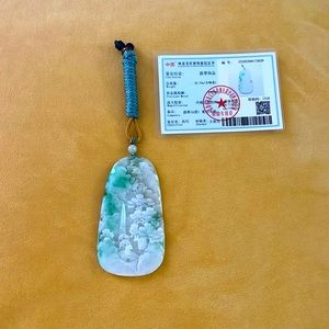 Natural jade necklace